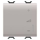 UNIVERSAL ELECTRONIC REGULATOR - PUSH-BUTTON - 230V ac 50/60Hz - 2 MODULES - NATURAL SATIN BEIGE - CHORUSMART