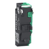 Single contact block, Harmony XB4, Hamony XB5, silver alloy, compact push in terminals, 1 NO, pack of 100