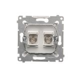 Single button for switches and push buttons, champagne matt