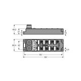 Fieldbus I/O module PROFIBUS-DP 12 digital pnp inputs   FLDP-IOM124-0001