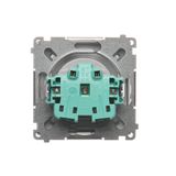 Two-pole switch, (module), 16AX, Screw, Gold matt, metalic