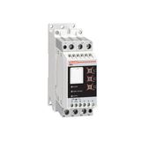 Soft starter, ADXC... type, with integrated by-pass. Three-phase 400VAC motor control, auxiliary supply: starter 110...400VAC (L1-L2-L3 inputs); start command 110-400VAC (A1-A2 terminals), 45A