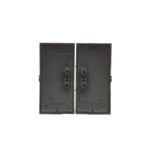 Momentary single switches with key - two positions ''0-1'', black matt, 5A