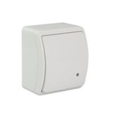 VW-1L Koala Single Pole Switch with illumination surface mounted IP44 white VW 151-51