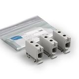 KE61T | Terminal block 3 x KE61 grey