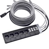 Pre-equiped outlet box for Design pole