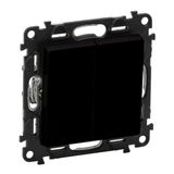 2 gang two way switch 10AX mat black Valena Life