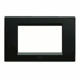 DIE-CAST PLATE GLOSSY BLACK 3 GANGS