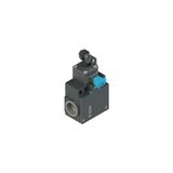 Position switch with one-way roller and reset device