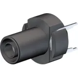4 mm socket, solder connection, CAT III, black, 66.9032-21