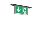 HALYXX, 4,7 W, black, on/off Recessed ceiling luminaires, L 270 B 55 H