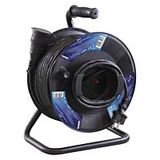 EMOS Extension cable 50m socket-coupling 1x230V/16A with drum IP43 black (H05RRF3G 3x1.5)