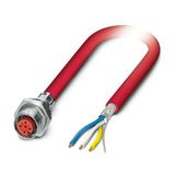 SACCBP-M12FS-4CON-M16/0,5-990 - Device connector, rear mounting