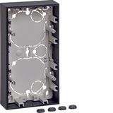 Housing, 2gang, flat design, surface-mounted, S.1, anthracite matt