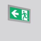 TENUO, 4,8 W, silver, on/off Recessed wall luminaires, L 350 B 11 H 20