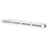E-DAT C6 24x8(8) 1RU modular LSA Cat.6 patch panel