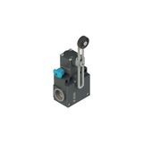 Position switch with adjustable roller lever and reset device