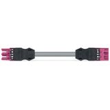 pre-assembled interconnecting cable Eca Socket/plug light green