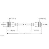 Actuator and Sensor Cable Extension Cable   RSM RKM 40-2M