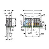 PCB terminal block;push-button;2.5 mm²;gray