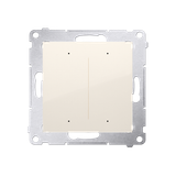Double lighting controller [Wi-Fi] - SWITCH D, 2 x 6A, 230V, (module), cream white/electro white