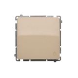 Light push button, (module), 16AX, Screw, beige