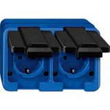 SCHUKO socket 10/16A 250V IP44