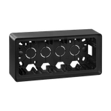 Surface mounted triple box, graphite