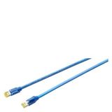 IE TP Cord RJ45/RJ45, 4x2, 2xRJ45 plugs 4x2, CAT6A, 0.5 m