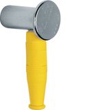 Potential equalization right-angle plug