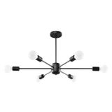 LANGO 6 BLACK CHANDELIER E27 6X60W IP20