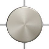 Cylindrical metal 4-side hole ceiling rose kit (junction box)