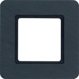 Frame 1gang, Q.7, anthracite natural slate for illumination