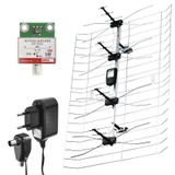 Outdoor Antenna EMOS EM-025, 0–100 km DVB-T2