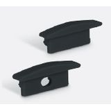 BLACK RECESSED PROFILE 2m + PC opal diffuser