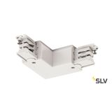 L-connector for S-TRACK 3-circuit track, earth outside