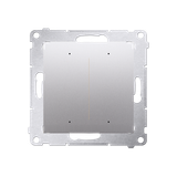 Double lighting controller [Wi-Fi] - SWITCH D, 2 x 6A, 230V, (module), silver matt metallic