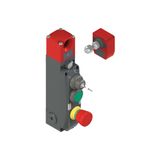NG series safety switch with lock and integrated control devices, with actuator