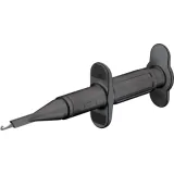 Clamp test probe, black, max. 0.9 mm, L 122 mm, CAT III, socket 4 mm, 66.9116-21