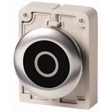 M30I-FD-S-X0 Pushbutton, RMQ-Titan, flat, momentary, black, inscribed, Front ring stainless steel