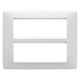 ONE PLATE - IN PAINTED TECHNOPOLYMER - 12 MODULE - SATIN WHITE - CHORUSMART GW16112VW