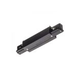 EUTRAC straight connector with feed-in black 230V