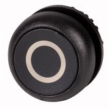M22S-D-S-X0 Pushbutton, RMQ-Titan, Flat, momentary, black, inscribed, Bezel: black