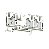 Feed-through terminal block, SNAP IN, white, 4 mm², 32 A, 1000 V, Numb