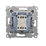 Single button for switches and push buttons, Bronze matt, metalic