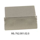 End cap for PG without hole, silver color, 1 pc
