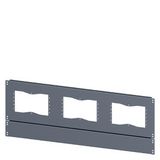 SIVACON, floor, with cut-outs for flanges, IPXX, D: 500 mm, W: 1000 mm