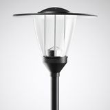 Post-top luminaires 987 CLO (normal) Lens Black ET 23W 2600lm 70 asymmetric wide (AB2L) IP23 IK04 5 SDCM 6730740