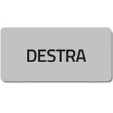 Adhesive label "DESTRA"