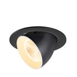 NUMINOS© GIMBLE L, recessed CL 3000K, 40ø IP20 round bl/wh